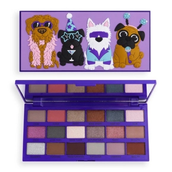 I heart ❤️ revolution Party Pooches Eyeshadow Glam palette NEW! - Picture 2 of 9